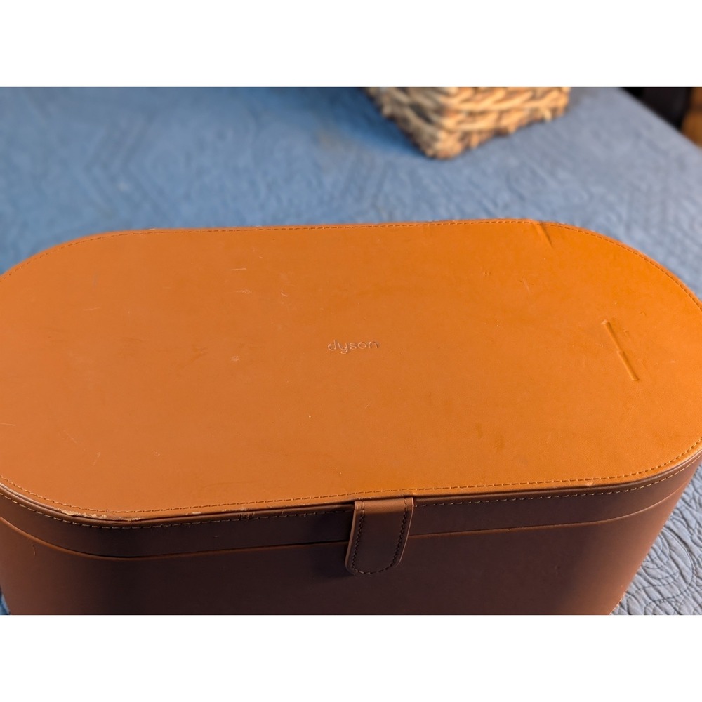 Genuine Dyson Airwrap Styler Tan Leather Presentation Case Only Storage Box LG